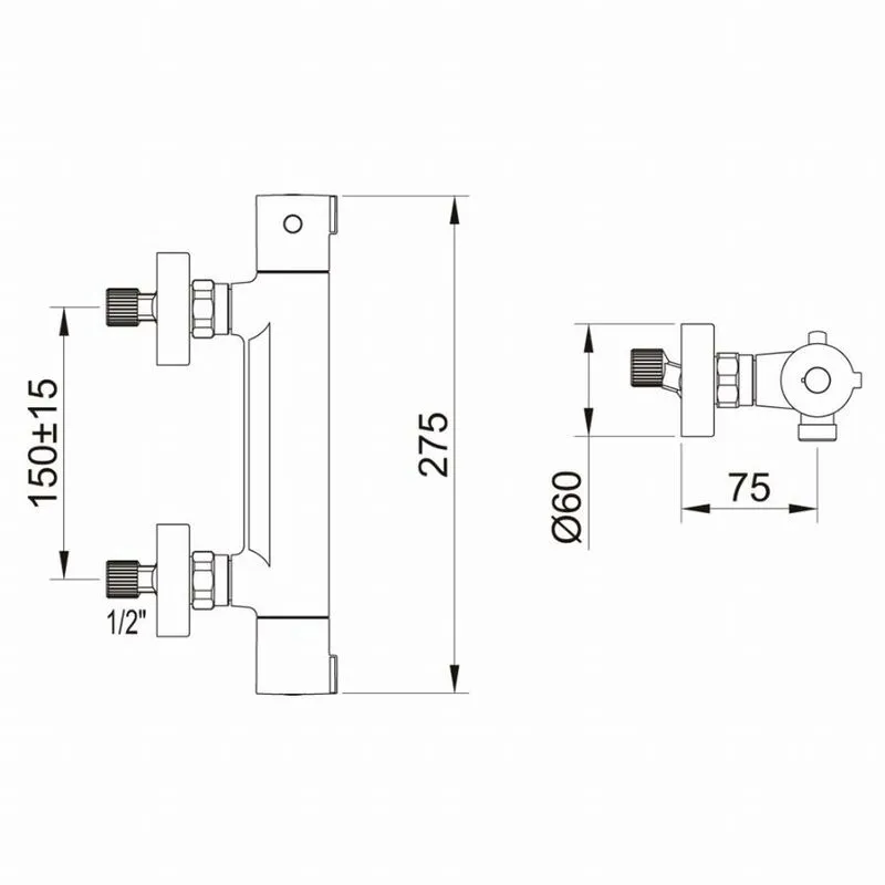 Up doccia termostatica Clever 61007