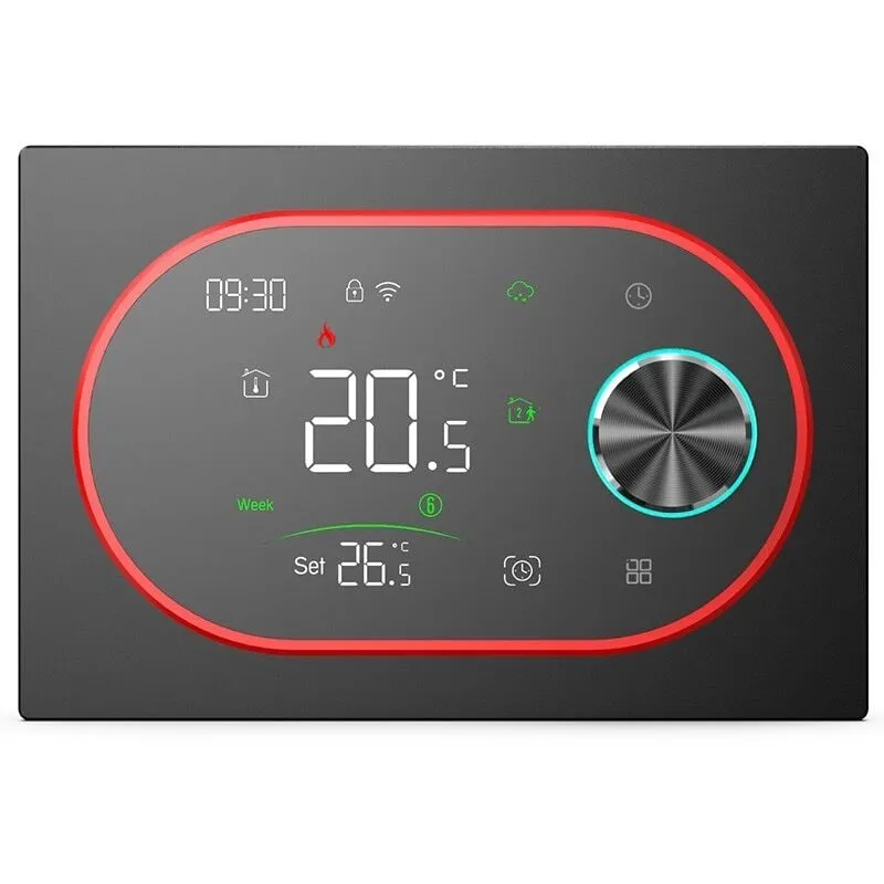 Beca - Termostato Smart WiFi BHT-9000GBLW Expert4house Edition Nero e Rosso