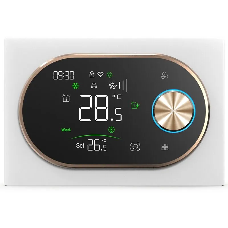 Termostato Smart Zigbee Beca BAC-9000ALZB Expert4house Edition Bianco e Gold