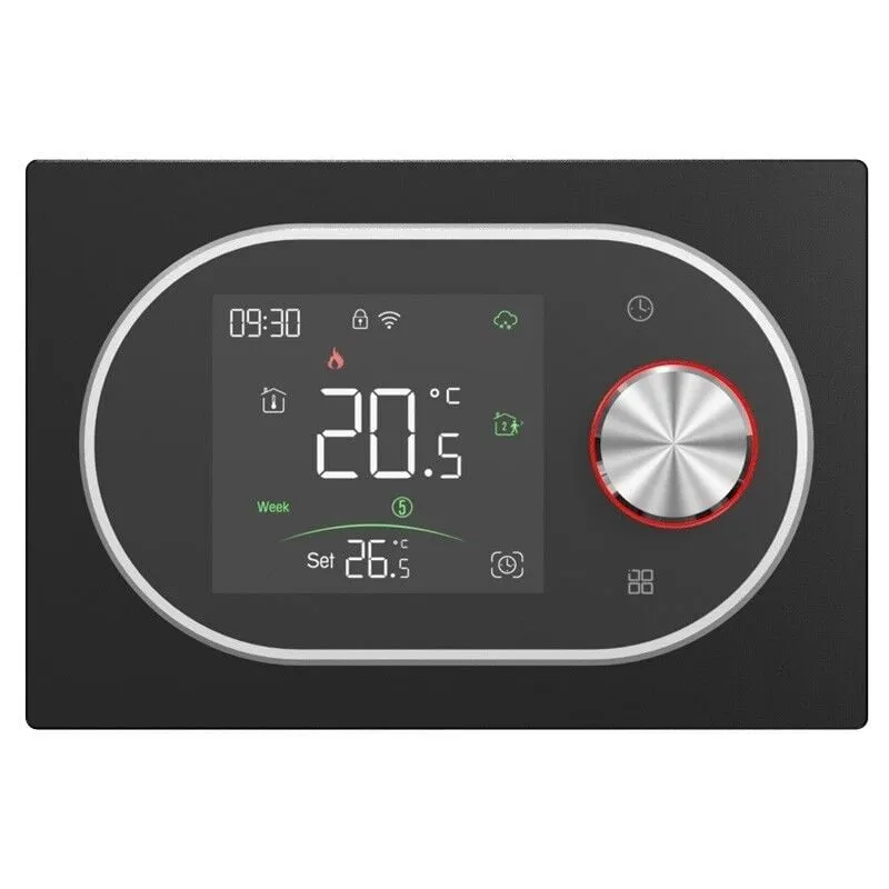 Termostato Smart Zigbee Beca BAC-9000ALZB Expert4house Edition Nero e Silver