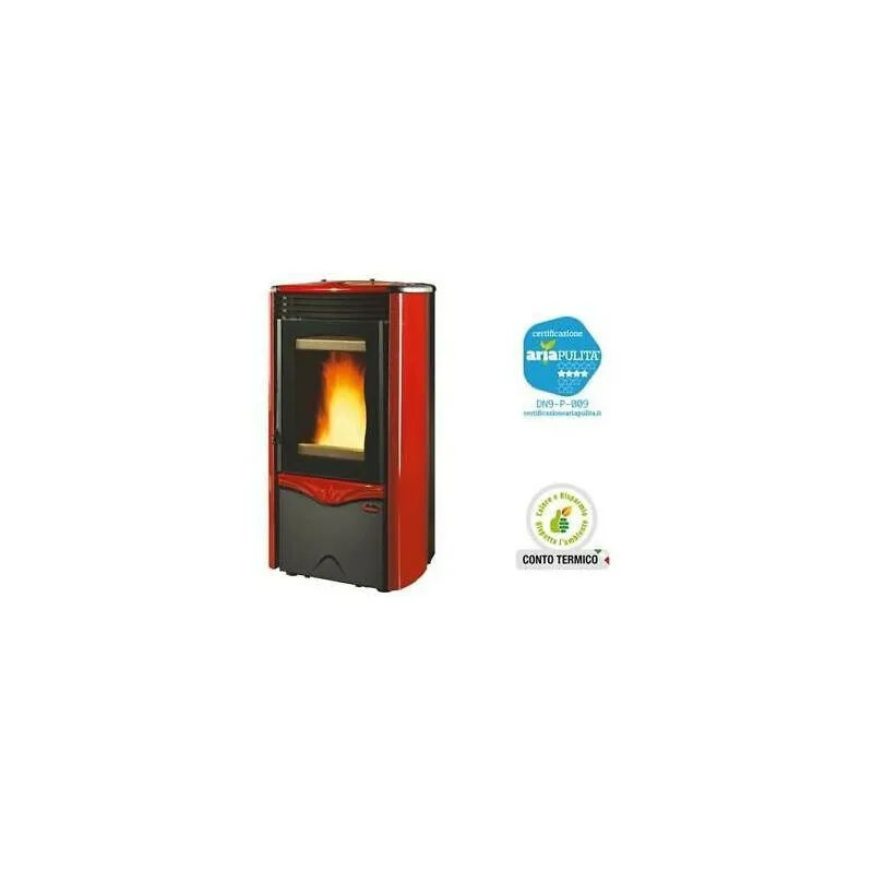 Termostufa stufe a pellet duchessa 12 nordica 12 kw - cm54x54xh103 riscaldament