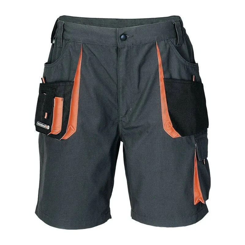 Pantaloncini uomo taglia 54 grigio scuro / nero / arancio Terratrend