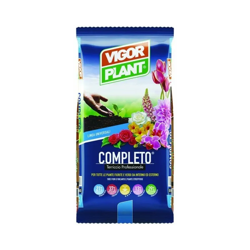 Amdgarden - terriccio vigorplant Completo universale 10 lt per tutte le piante con concime