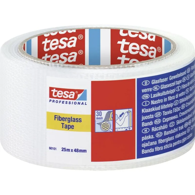  - 60101-00000-00 Nastro in tessuto ® Professional Bianco (l x l) 25 m x 48 mm 1 pz.