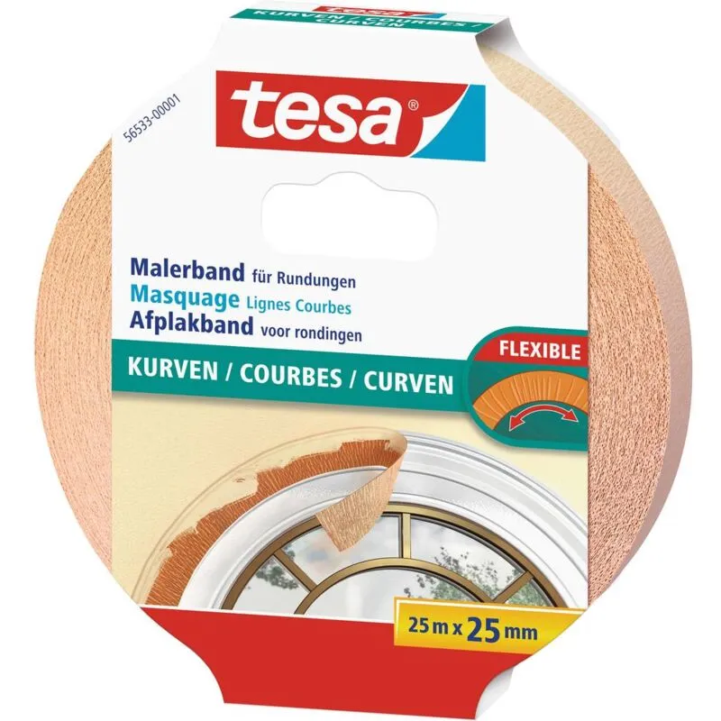  - kurven 56533-00001-02 Nastro crespato Beige (l x l) 25 m x 25 mm 1 pz.