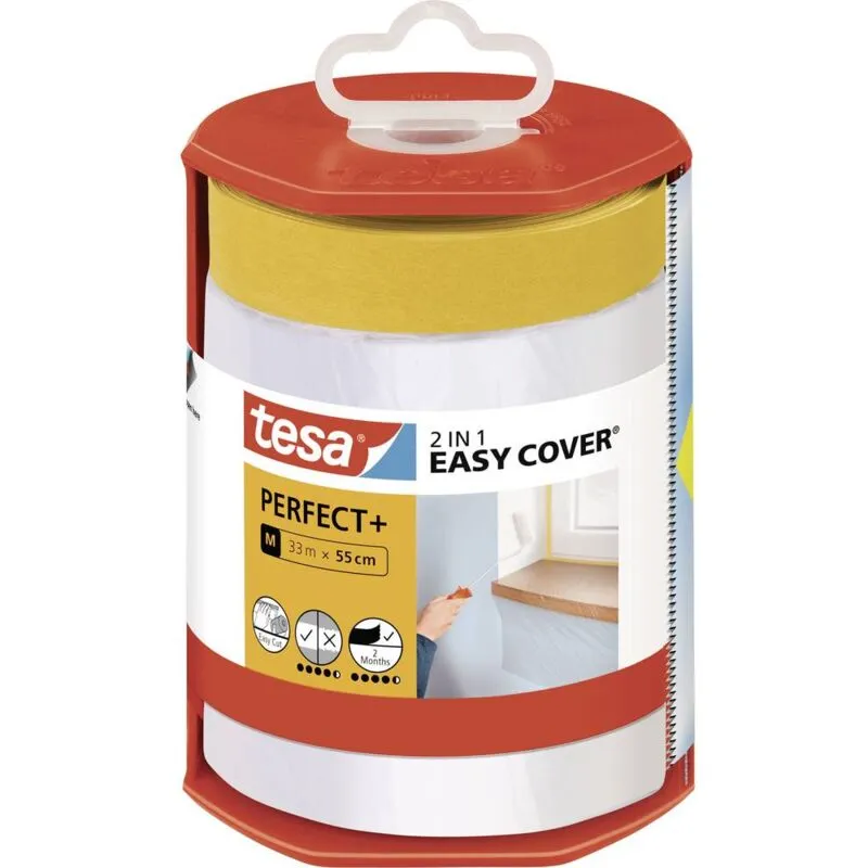 Easy Cover Perfect+ 56570-00000-00 Pellicola di protezione per superfici Giallo, Trasparente (l x l) 33 m x 550 mm - 