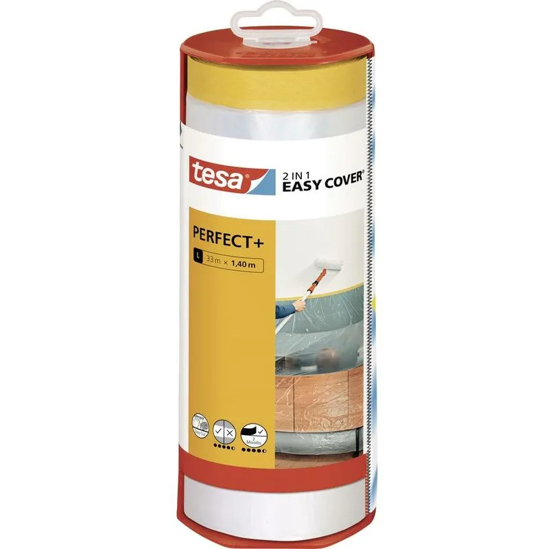 Easy Cover Perfect+ 56571-00000-00 Pellicola di protezione per superfici Giallo, Trasparente (l x l) 33 m x 1.40 m - 