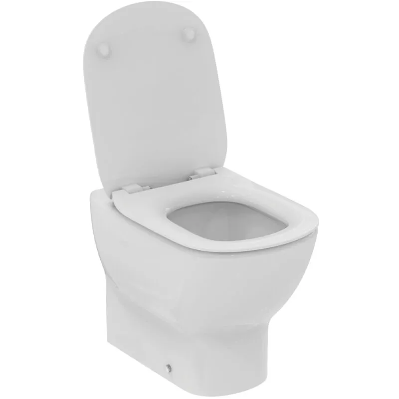  - Tesi, wc a terra filo parete universale Aquablade, Copriwater sottile con chiusura rallentata, T353601, Bianco