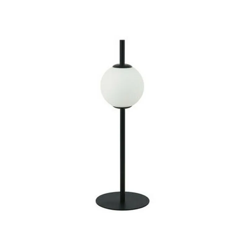 Larissa Lighting - Tetovo Lampada da Tavolo led 6W 3000K Vetro, Metallo Bianco-Nero