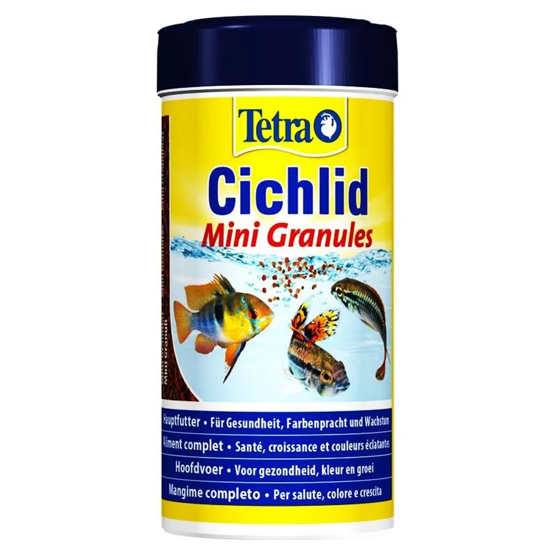 Cichlid Mini Granules 250ml/125gr - Mangime di base per piccoli Ciclidi - 