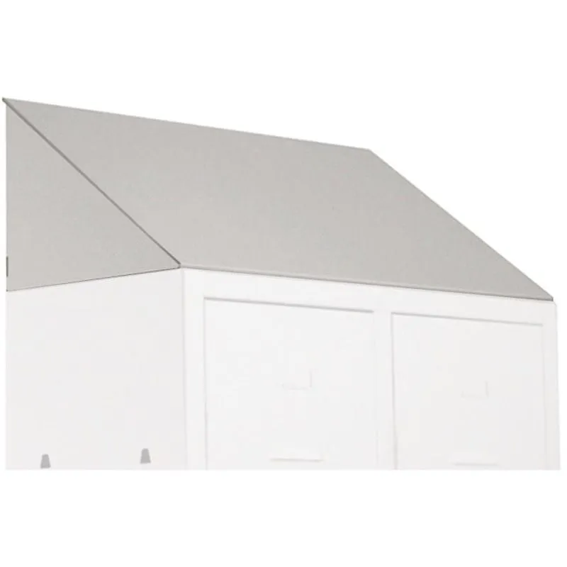 Prometal - tetto inclinato parapolvere a norma asl per armadio spogliatoio 2 posti 2 ante 68x35 cm