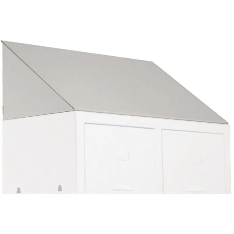 Prometal - tetto inclinato parapolvere a norma asl per armadio spogliatoio sporco pulito 50x50 cm
