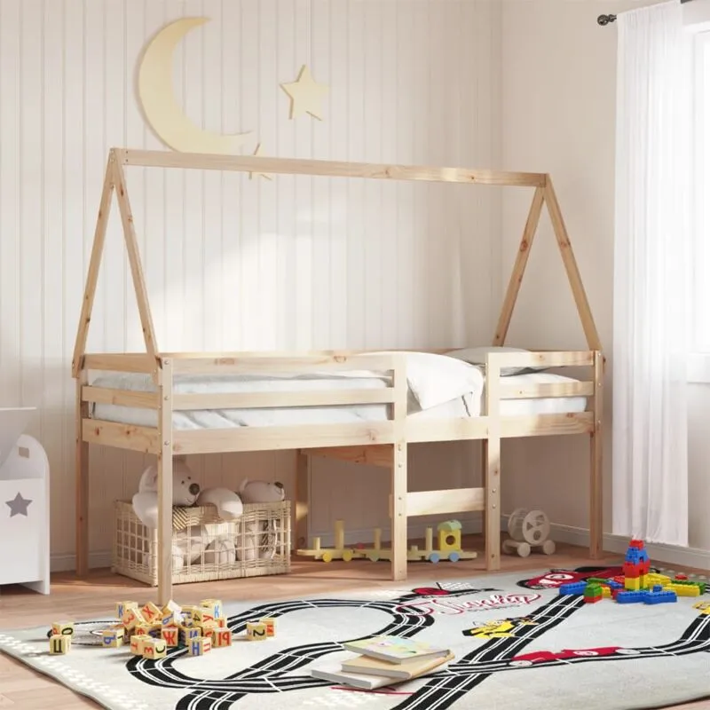 Tetto per Letto Bambini 199x80,5x88 cm Legno Massello di Pino Vidaxl 990022