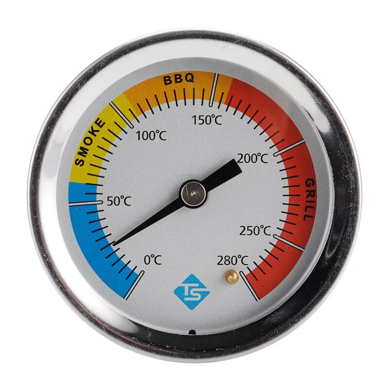 Termometro analogico, Termometro per barbecue Griglia in acciaio, Termometro per barbecue Fumatore a carbonella, Termometro per temperatura carne