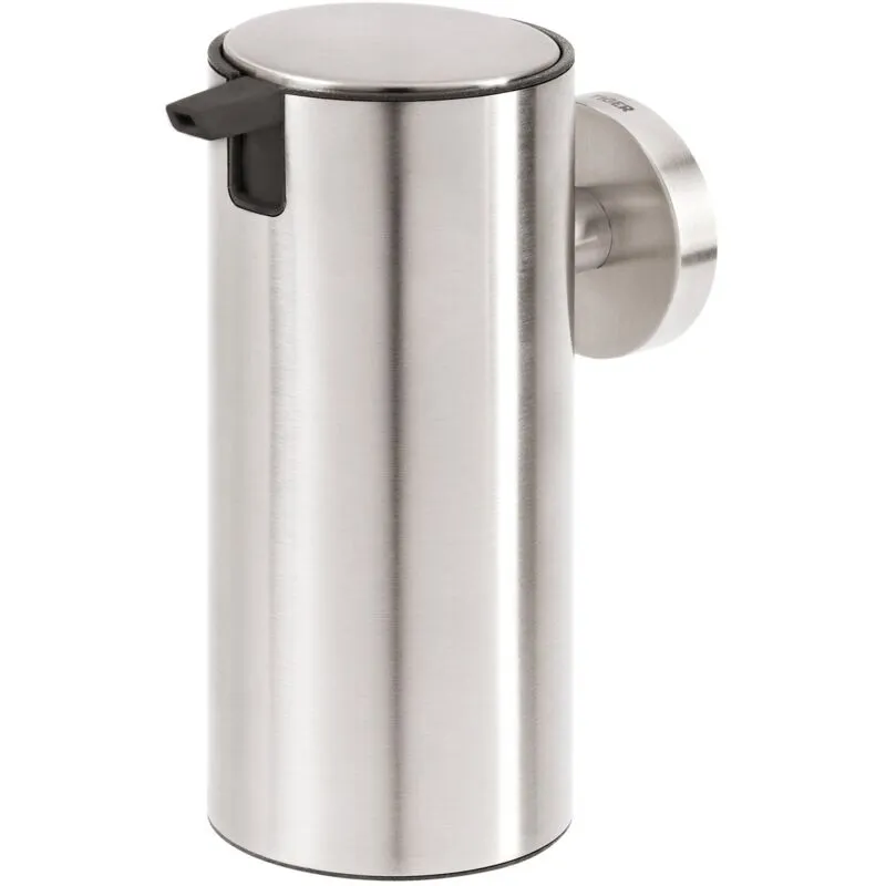 Boston Dispenser per Sapone Liquido, abs, Acciaio (Inox Spazzolato), 6.5 x 14.5 x 10.8 cm - 