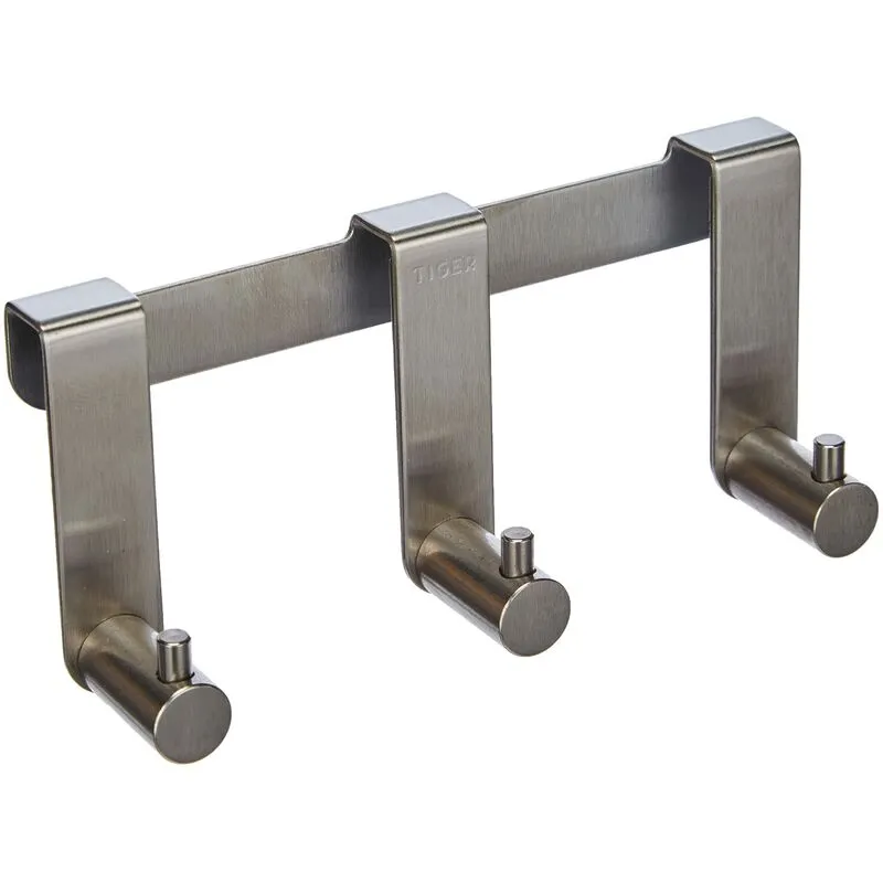 Rhino Gancio Doccia Rack 6-8mm, Acciaio Inox Spazzolato, 16 x 6,1 x 3,7 cm - 