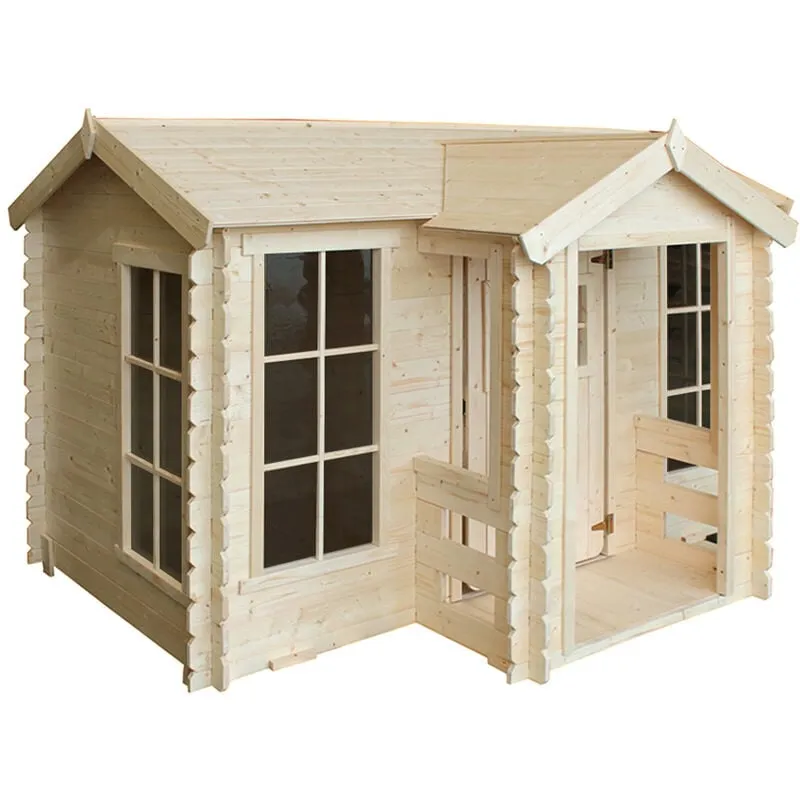 Casetta per bambini 2.63m2 - Casa da giardino per bambini – L241xB187xA151cm - Casetta legno per bambini da esterno Timbela M520