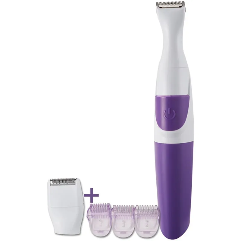 Rapanda - Tondeuse à cheveux électronique 2 en 1 pour femmes, lavable, pour maillot, violet