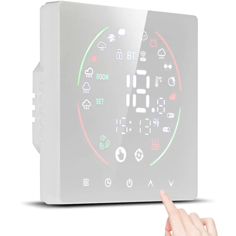 Tonysa - Termostati intelligenti Termostato per riscaldamento Termostato ambiente Termostato per riscaldamento elettrico a pavimento Compatibile con