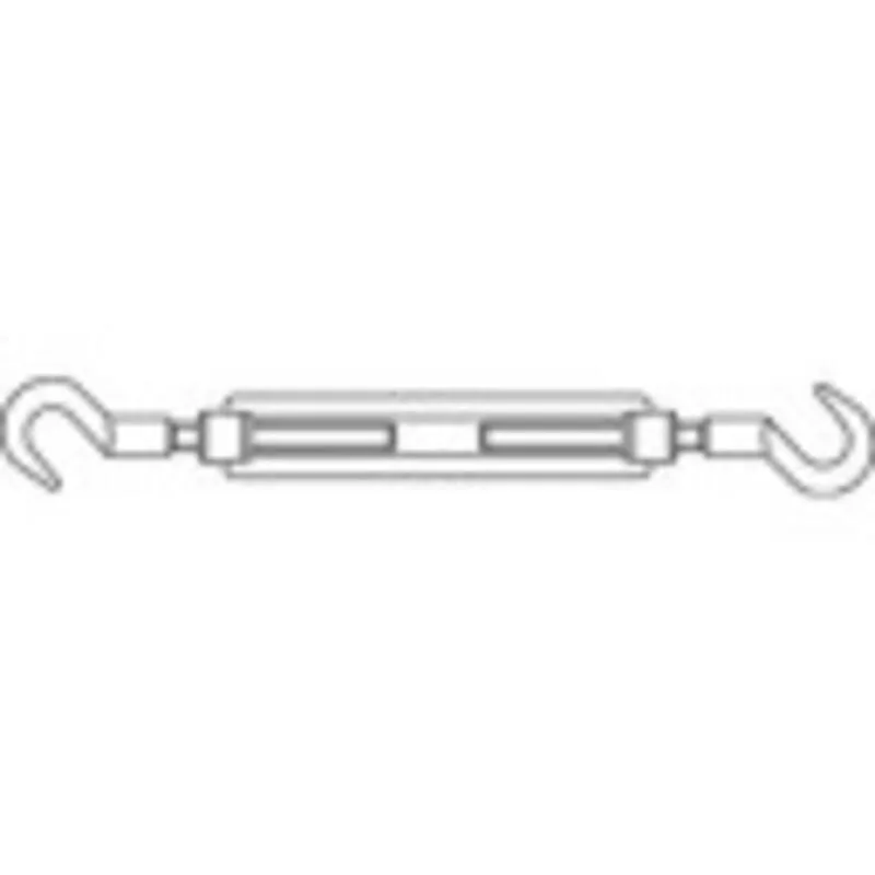 Sonstige - toolcraft 136620 Tenditore gancio - gancio M10 Acciaio galvanizzato zinco din 1480 1 pz.