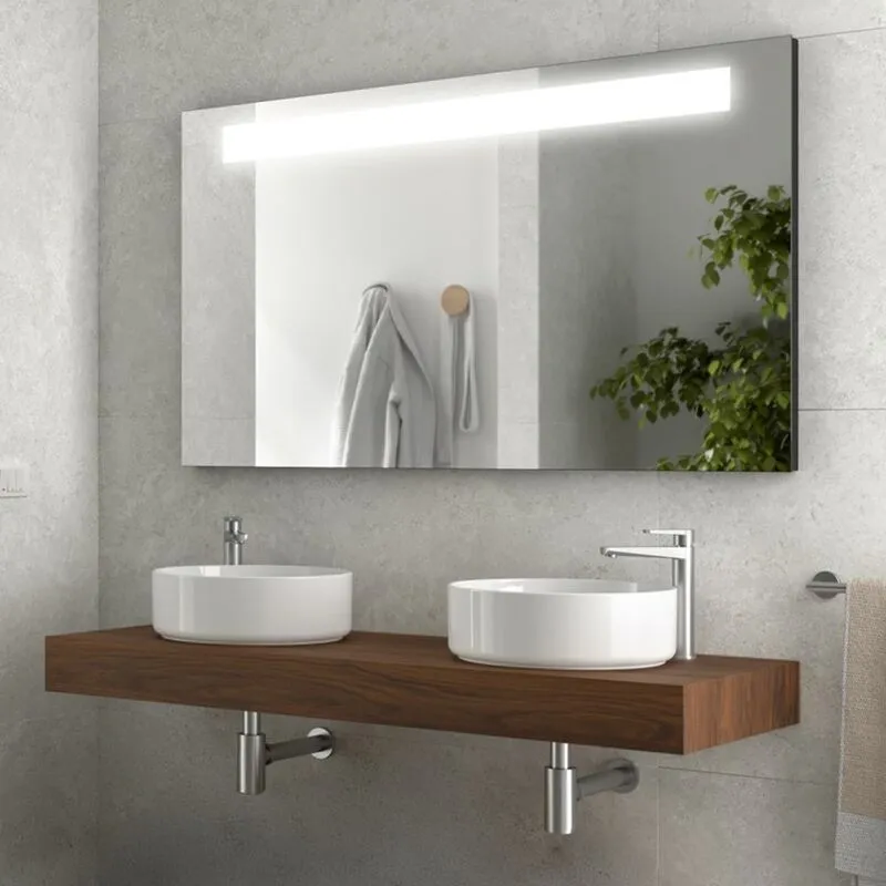 Inbagno - Top per lavabo da 120 cm in legno mdf rovere bali Sumo