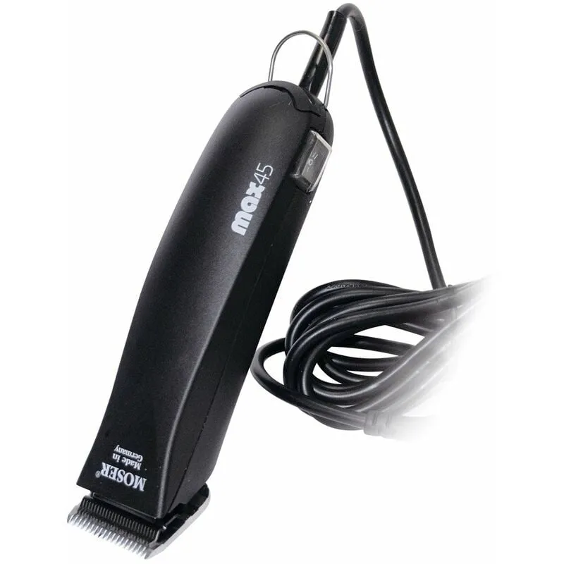 Tagliacapelli per cani e gatti  Max 45 Professional a due velocità 45W 3.000 giri/min + Regalo raffreddatore spray.