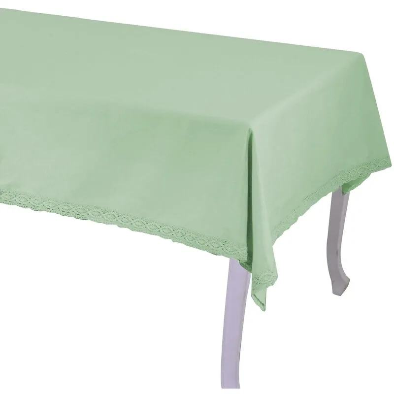 Vacchetti - Tovaglia amelie verde acqua quadro cm140x140