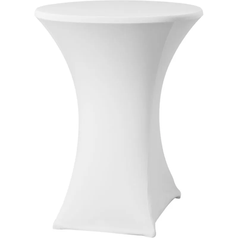 Tovaglia rotonda senza stirare, diametro. Tessuto Jersey bianco 80 cm - Hendi 813157