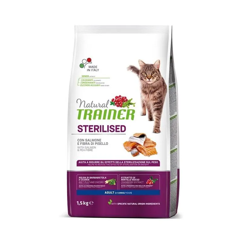 Gatto Sterilizzato 1,5 kg Salmone - Trainer