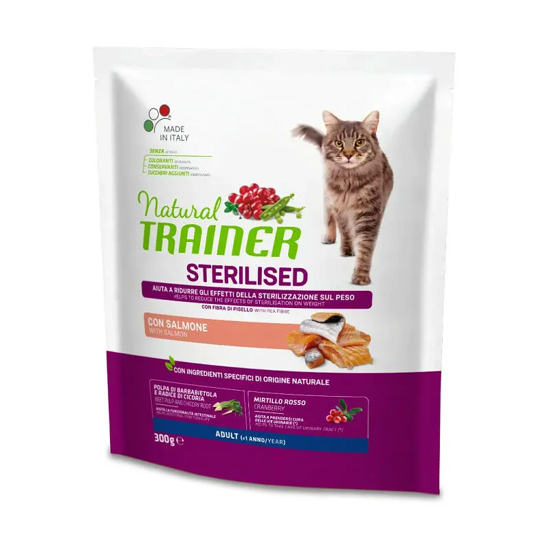 Per Gatto Adult Sterilised con Salmone da 300 gr - Trainer Natural