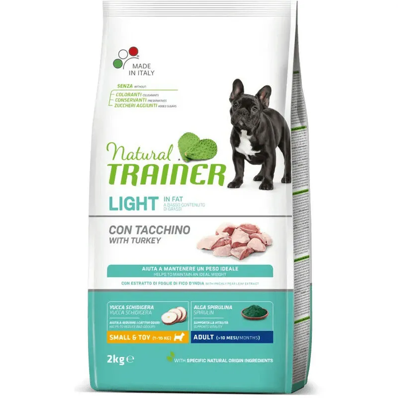 Natural Light in Fat per Cani Adult Small con Carni Bianche da 2 Kg - Trainer