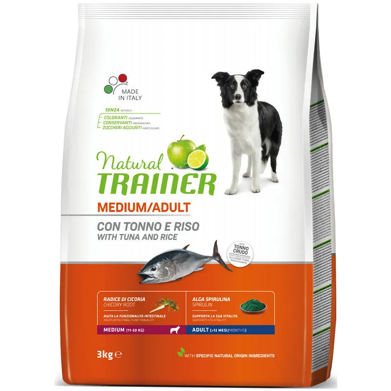 Trainer - Natural per Cane Adult Medium da 3 Kg Tonno