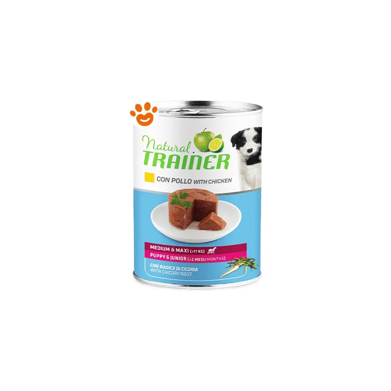 Trainer - Natural Dog Puppy Medium & Maxi Pollo - Lattina Da 400 Gr