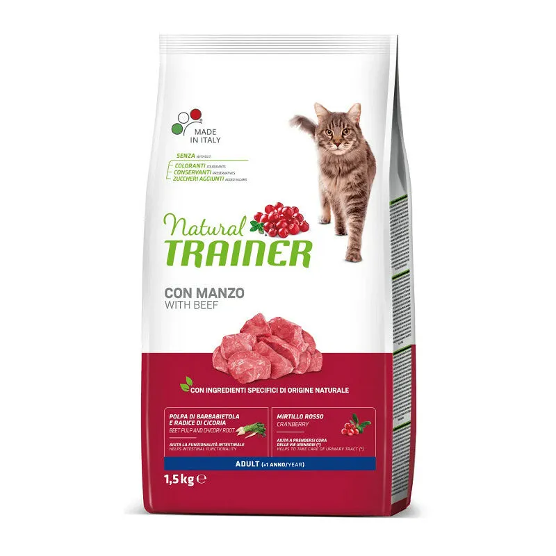 Trainer - Natural per Gatto Adult con Manzo da 300 gr