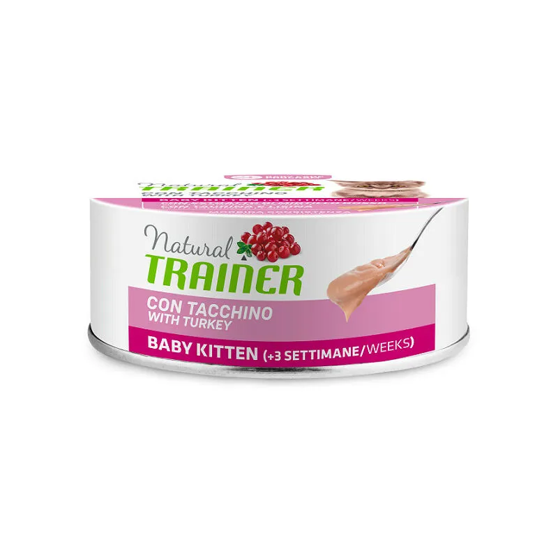 Trainer - Natural per Gatto Baby Kitten con Tacchino da 80 gr