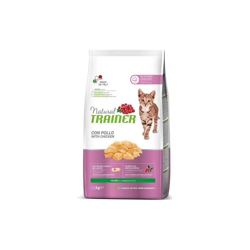 Trainer - Natural per Gatto Young con Pollo Fresco 1,5kg