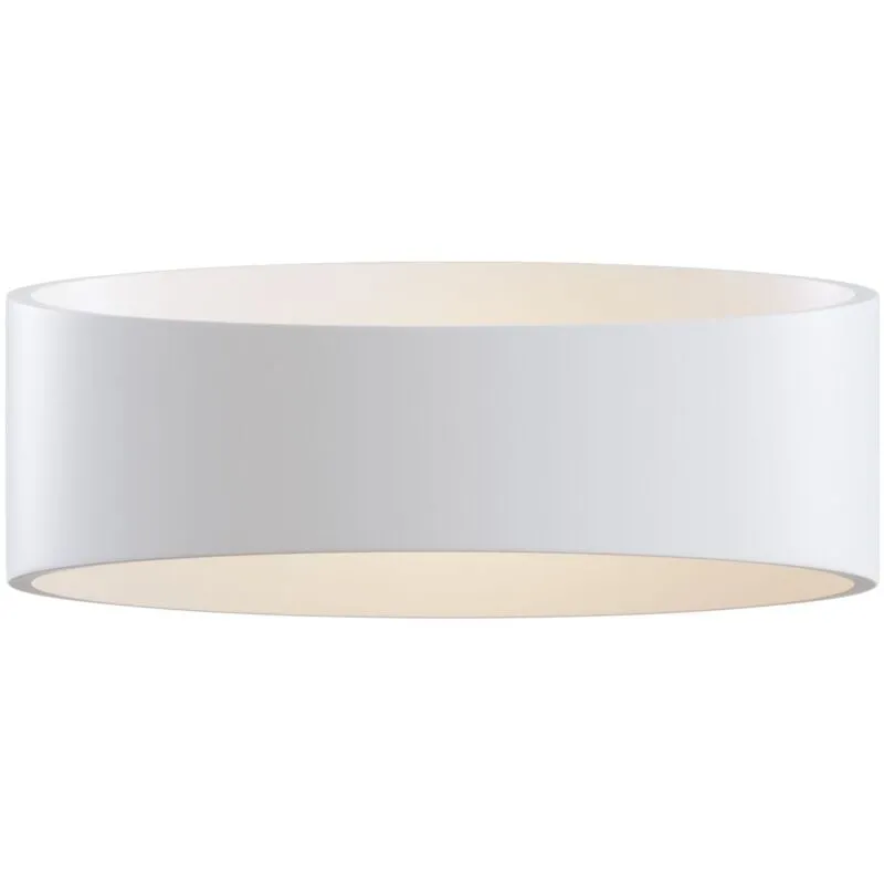 Applique Da Parete Moderno Trame Metallo Bianco Luce Led Integrato 6W