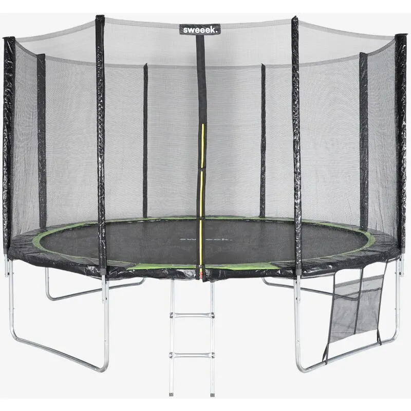 Sweeek - Trampolino 370cm con pacchetto di accessori