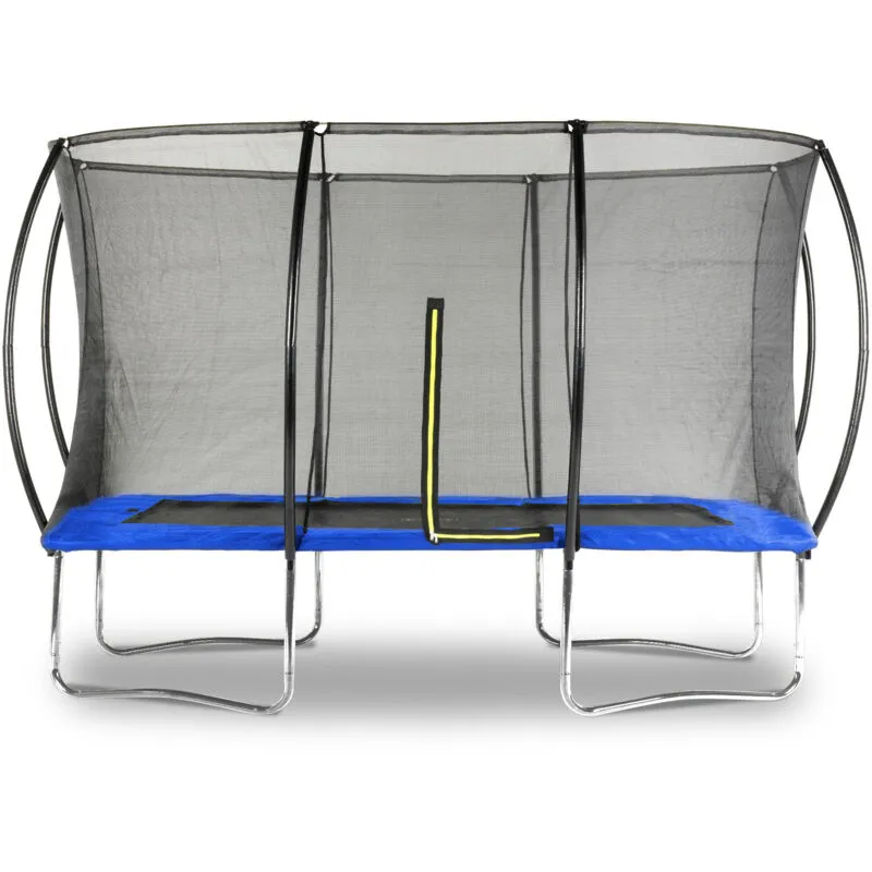 Viking Choice - Trampolino rettangolare - 150x200cm - con rete di sicurezza - blu