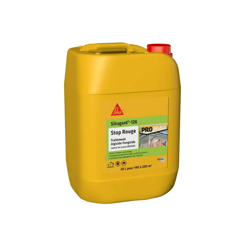 Sika - Trattamento alghicida e fungicida gard-126 Stop Red - 20L - Incolore