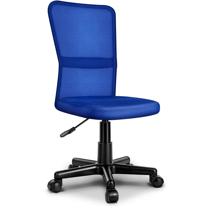 ® Sedia da ufficio sedia da scrivania girevole, in 6 colori diversi, regolabile in altezza, sedile imbottito, sedia ergonomica, pistone