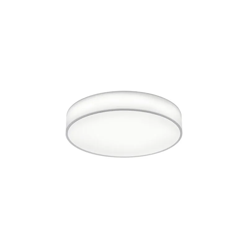 Trio - Plafoniera Led Interno Luce Notturna Dimmer Paralume Bianco 60cm Lugano gd