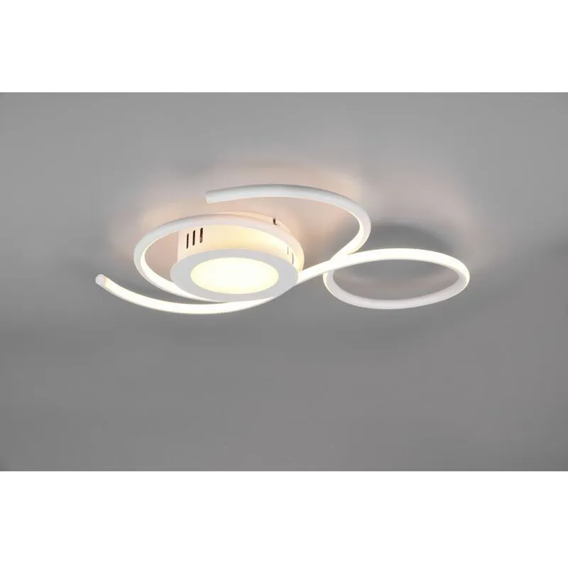 Plafoniera Design Moderno Led Dimmer Jive Bianco  Lighting