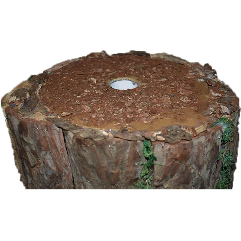 Tronco in legno per albero di natale ricambio piede Copri base supporto in legno vero realistico particolare - misura: tronco piccolo