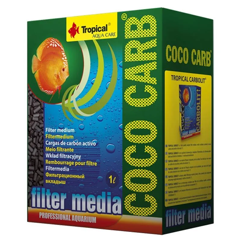 Coco Carb 1000ml - carbone attivo con gusci di noci di cocco - 