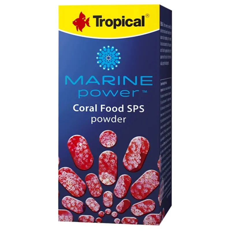 Marine Power Coral Food sps Powder 100ml - Mangime in Polvere per Coralli Duri - 