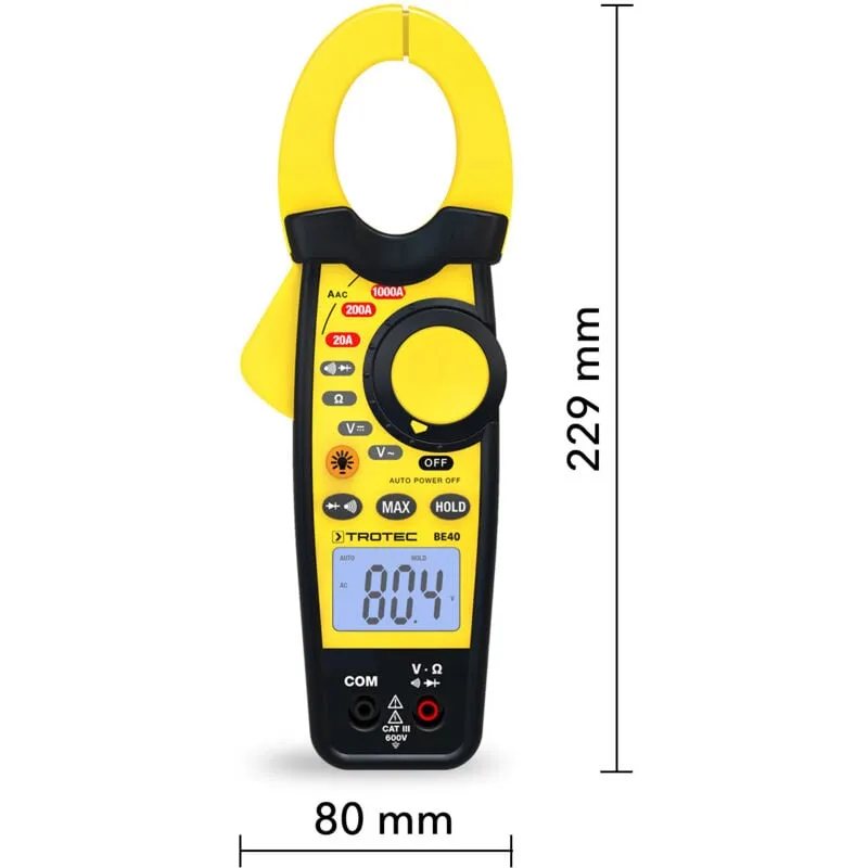 Pinza amperometrica BE40 - Trotec