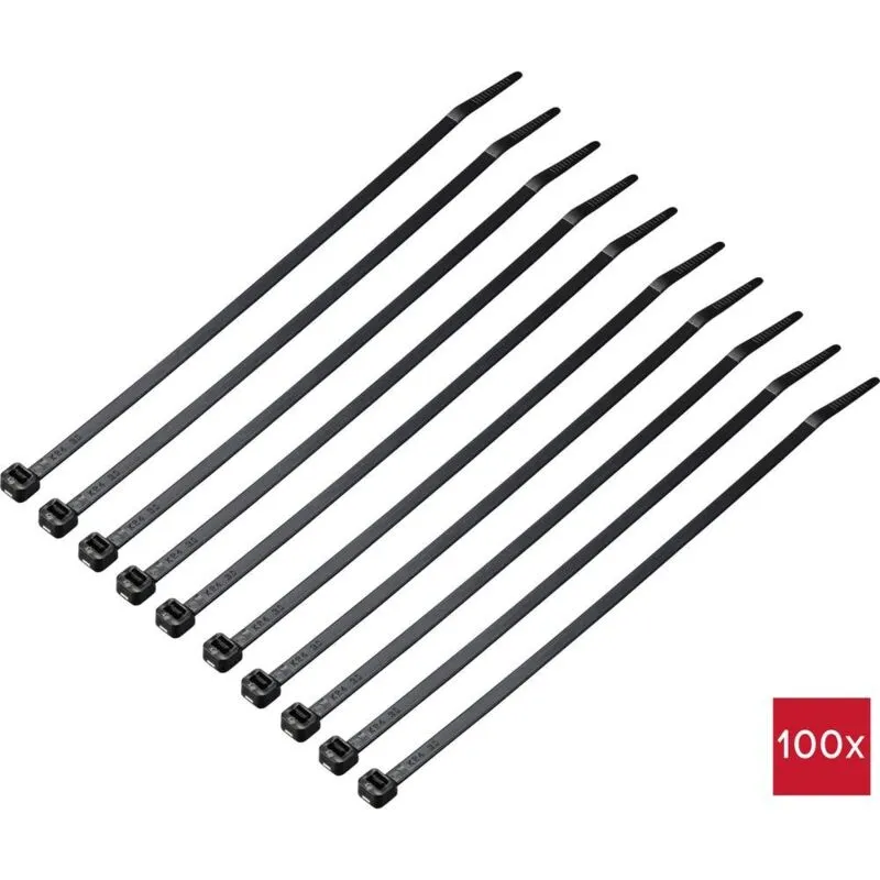 TC-12533360 Fascetta per cavi 200 mm 4.6 mm Nero 100 pz. - Tru Components