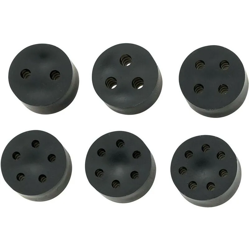 TC-10820788 TC-MH23-2E203 Inserto di tenuta M25 2 x 5.1 - 6.5 mm Gomma Nero 50 pz. - Tru Components