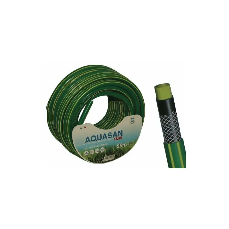 Tubo plastica retinato per irrigazione Aquasan plus da esterno v/misure 17700V ø 1/2 - mt 15 (17700)